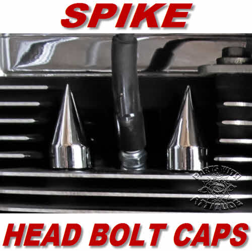 Spike Head Bolt Covers for Harley Engines