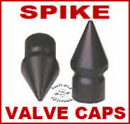 Black Spike Valve Caps