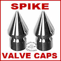 Chrome Spike Valve Caps